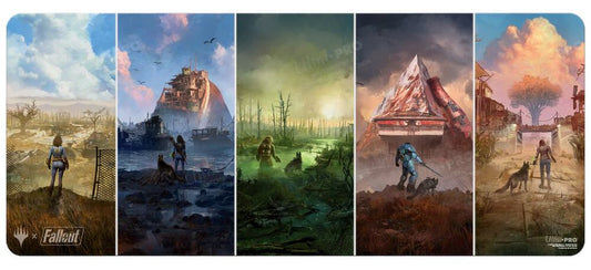 Fallout® Wasteland Basic Lands Medley 6ft Table Playmat for Magic: The Gathering
