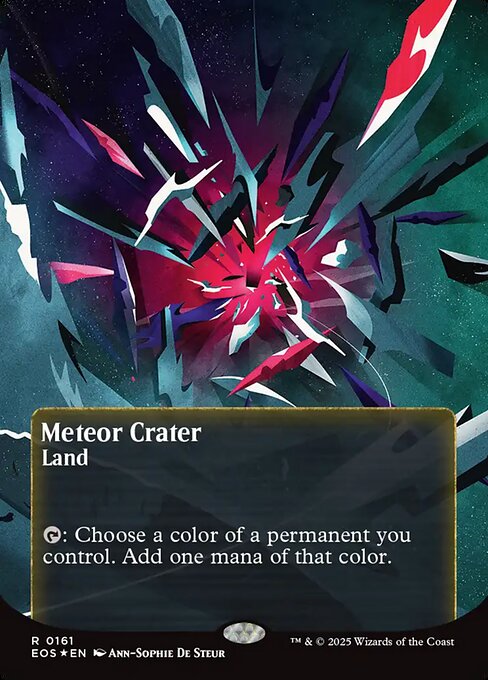 Meteor Crater (0161) (Borderless) (Galaxy Foil)