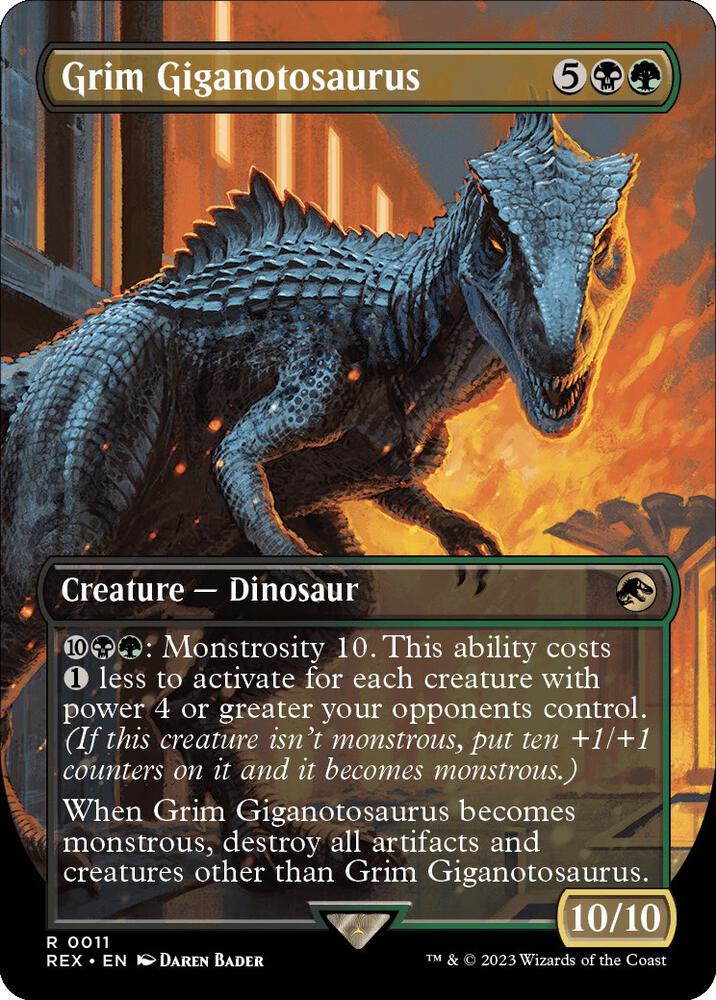 Grim Giganotosaurus (Borderless) - Universes Beyond: Jurassic World Collection (REX)