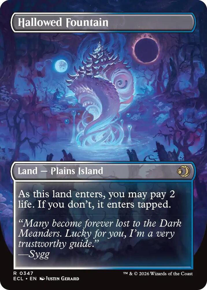 Hallowed Fountain (Borderless) - Lorwyn Eclipsed (ECL)