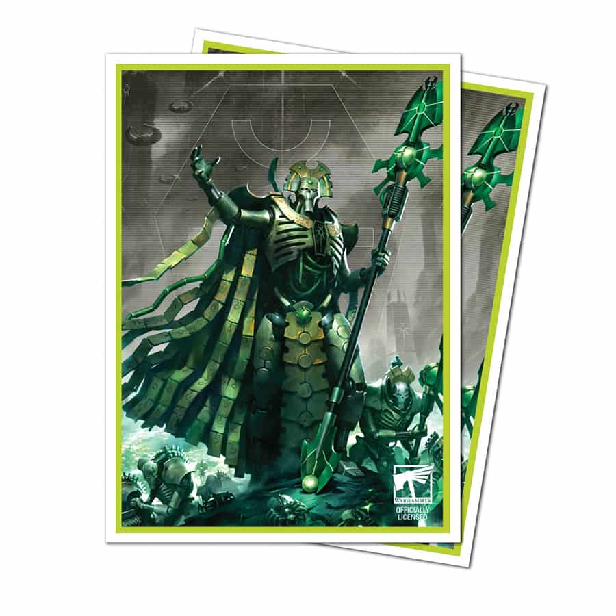 ULTRA PRO: WARHAMMER 40000: NECRON CODEX ALIGNED: 105CT APEX DECK PROTECTOR SLEEVES