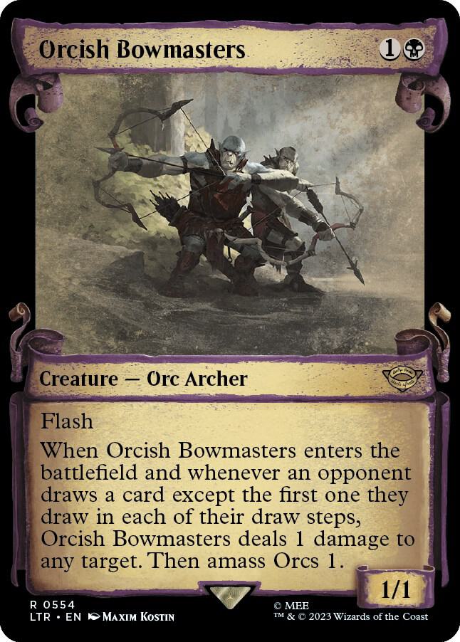 Orcish Bowmasters (Showcase Scrolls) - Universes Beyond: The Lord of the Rings: Tales of Middle-earth (LTR)