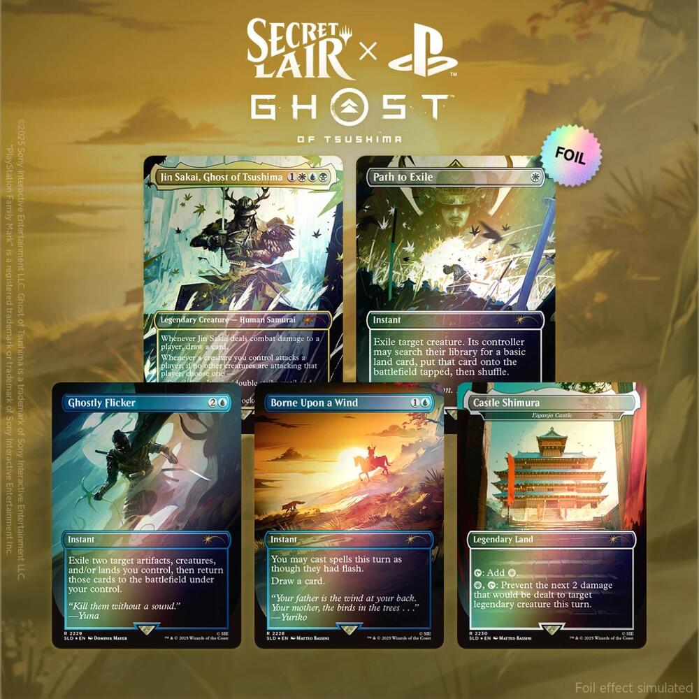 Secret Lair x Ghost of Tsushima - Rainbow Foil Edition - Secret Lair Drop Series (SLD)