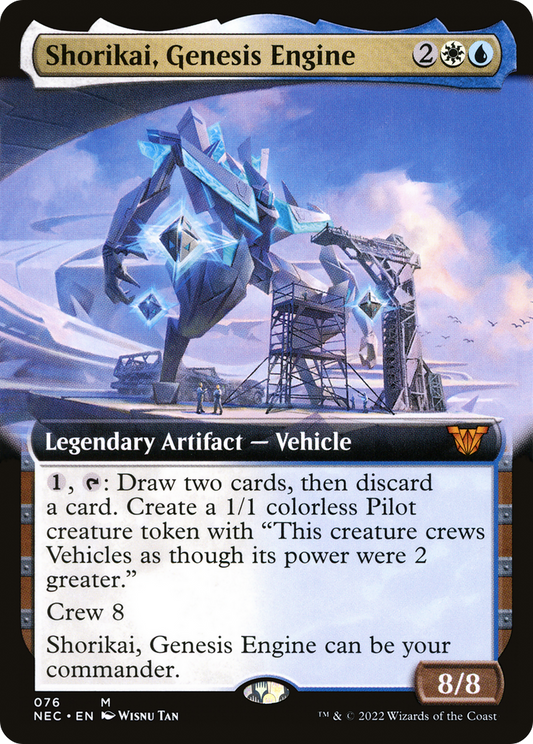 Shorikai, Genesis Engine (Extended Art) (NEC-076) - Neon Dynasty Commander: (Extended Art)