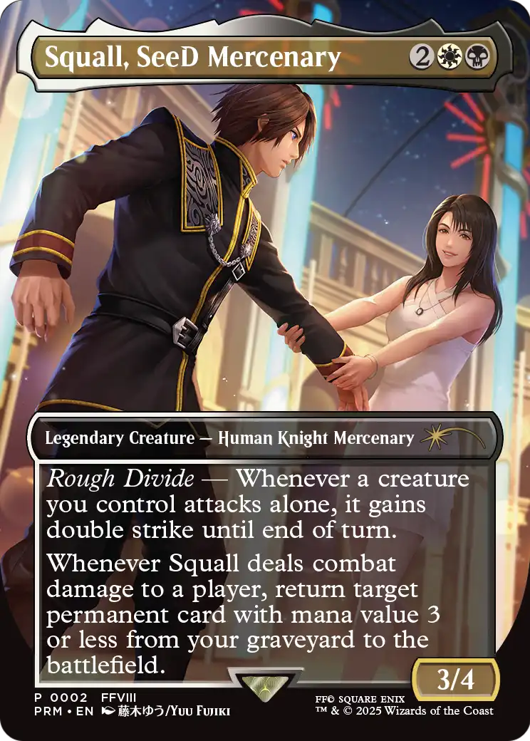 Squall, SeeD Mercenary (SSP-002) - Standard Showdown Promos (Borderless) Foil