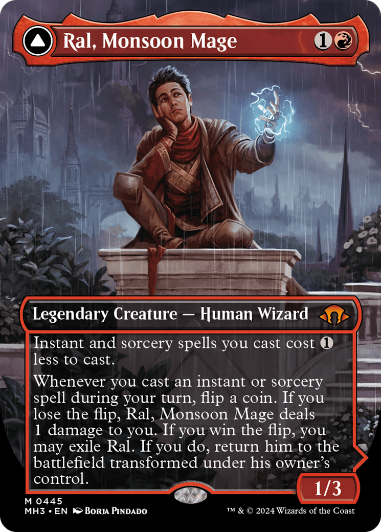 Ral, Monsoon Mage (Borderless) (MH3-445) - Modern Horizons 3