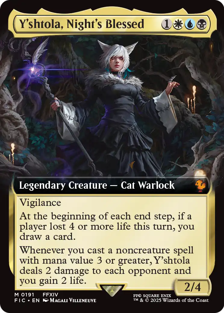 Y'shtola, Night's Blessed (Extended Art) (FIC-191) - Commander: FINAL FANTASY: (Extended Art) Foil
