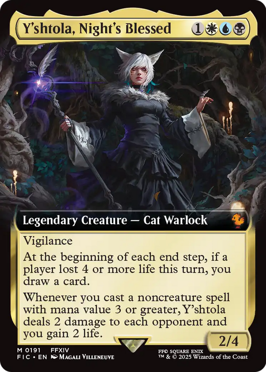 Y'shtola, Night's Blessed (Extended Art) (FIC-191) - Commander: FINAL FANTASY: (Extended Art) Foil