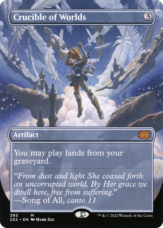 Crucible of Worlds (Borderless) (2X2-393) - Double Masters 2022 Foil