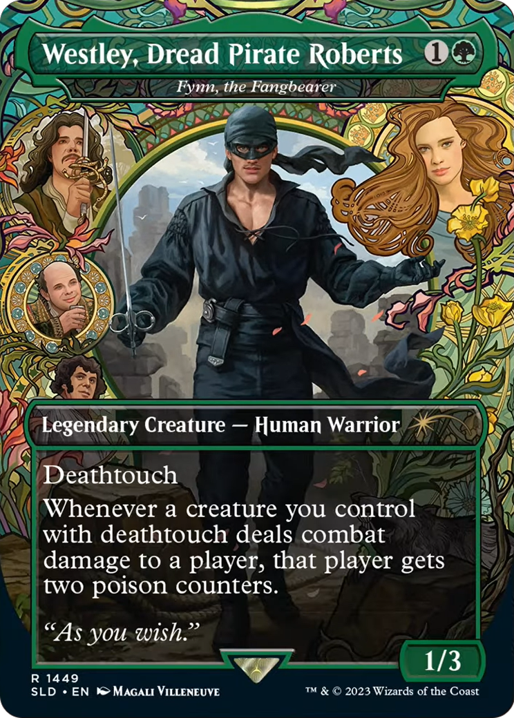 Westley, Dread Pirate Roberts - Fynn, the Fangbearer (SLD-1449) - Secret Lair Drop / Westley, Dread Pirate Roberts (Borderless)