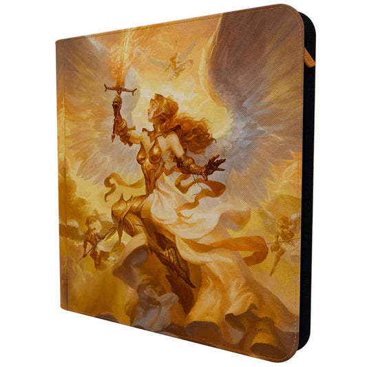 ARCANE FORTRESS: ANGELS AND DEMONS COLLECTION: RIGHTEOUS JUDGMENT 12-POCKET ZIPPER BINDER