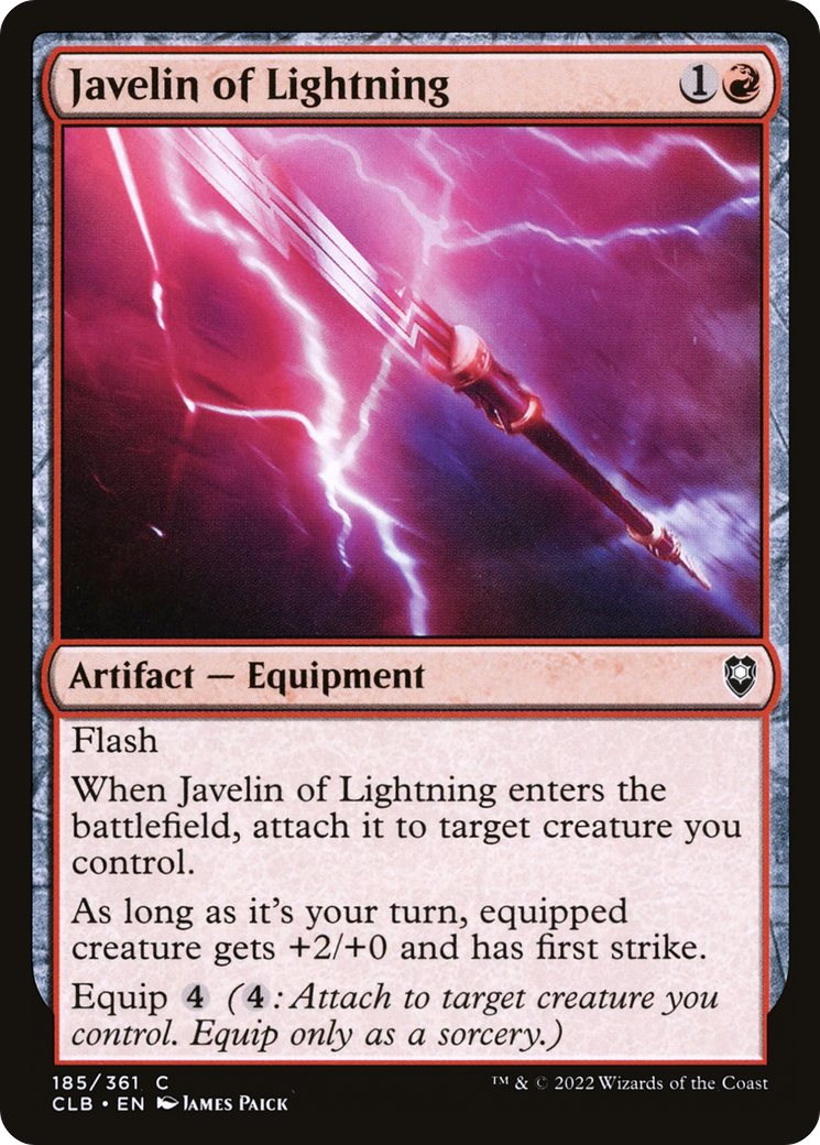 Javelin of Lightning (CLB-185) - Commander Legends: Battle for Baldur's Gate