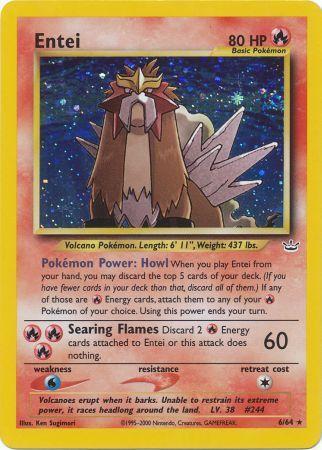 Entei (6) (6) 006/64  - Unlimited Holofoil Neo Revelation - Holo Rare