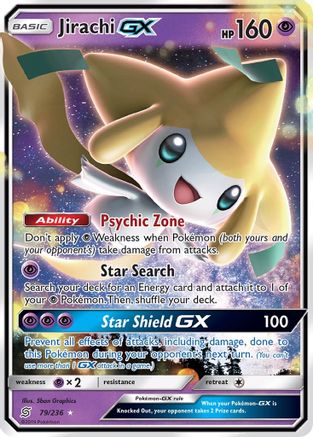Jirachi GX 079  - Holofoil SM  Unified Minds - Ultra Rare