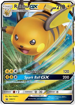 Raichu GX SM213/248  - Holofoil SM Promos - Promo