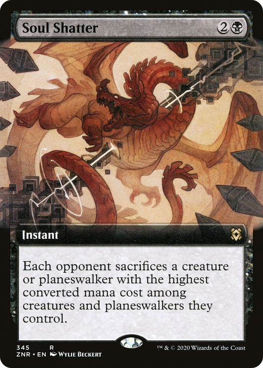 Soul Shatter (Extended Art) (ZNR-345) - Zendikar Rising: (Extended Art) Foil