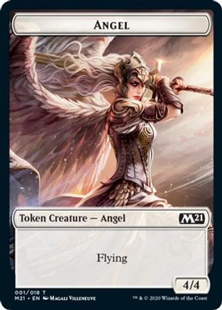 Angel // Griffin Double-sided Token (M21-001) - Core Set 2021 Foil
