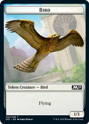 Bird // Treasure Double-sided Token (M21-002) - Core Set 2021 Foil