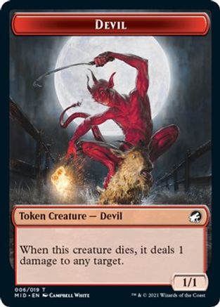 Devil Token (MID-006) - Innistrad: Midnight Hunt