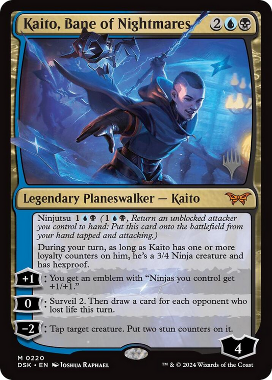Kaito, Bane of Nightmares (PPDSK-220) - Duskmourn: House of Horror Promos