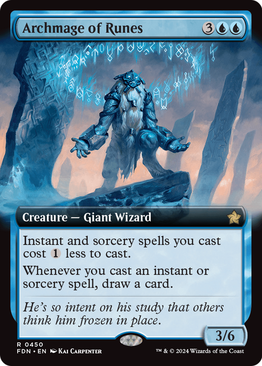 Archmage of Runes (Extended Art) (FDN-450) - Foundations: (Extended Art) Foil