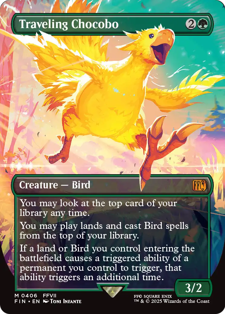 Traveling Chocobo (Borderless) (FIN-406) - FINAL FANTASY