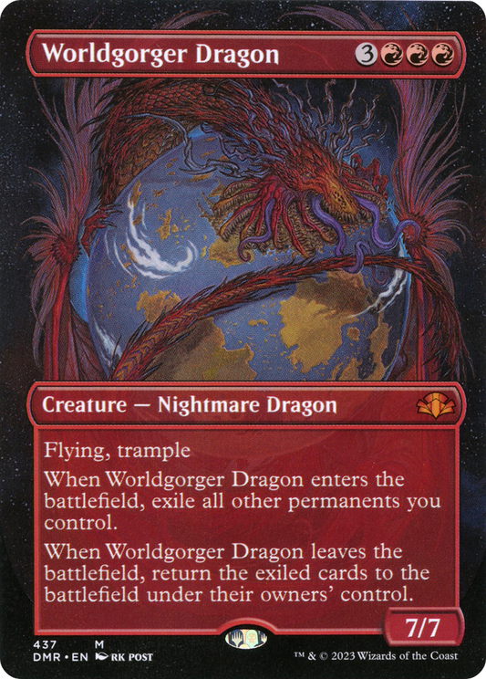 Worldgorger Dragon (Borderless) (DMR-437) - Dominaria Remastered Foil