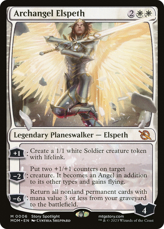Archangel Elspeth (MOM-006) - March of the Machine Foil