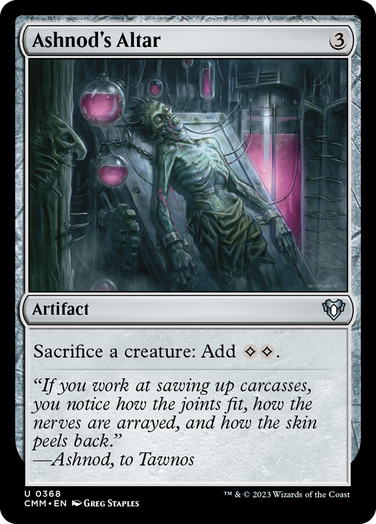 Ashnod's Altar (CMM-368) - Commander Masters Foil