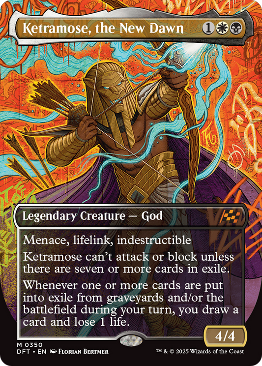 Ketramose, the New Dawn (Borderless) (DFT-350) - Aetherdrift Foil