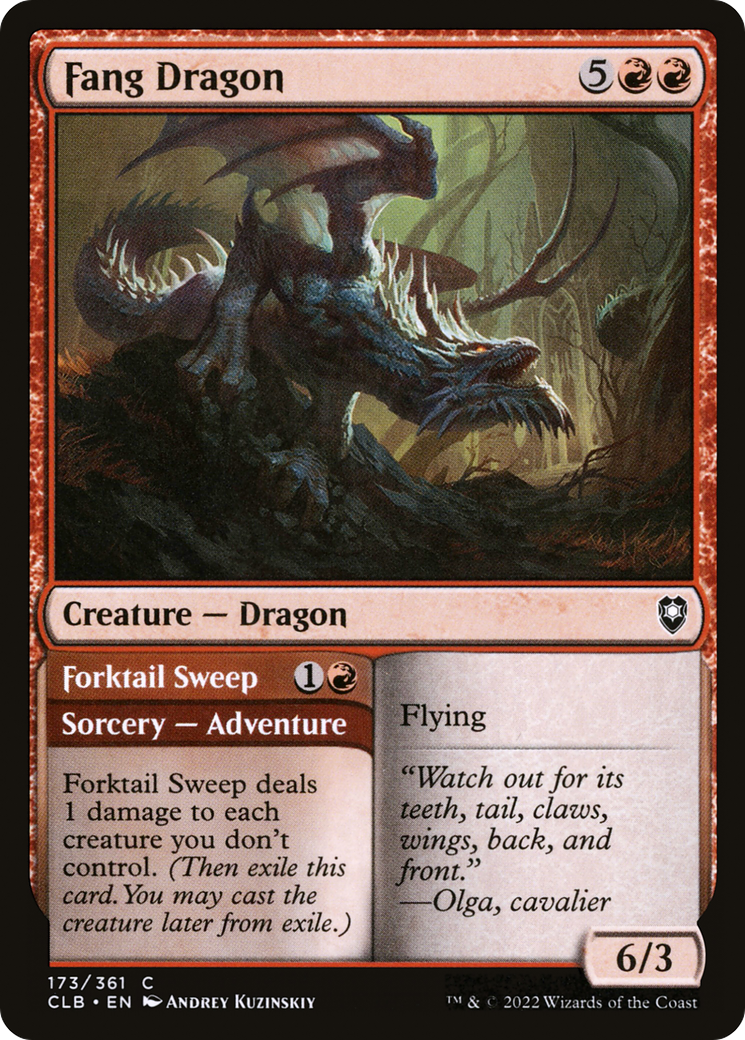 Fang Dragon (CLB-173) - Commander Legends: Battle for Baldur's Gate Foil