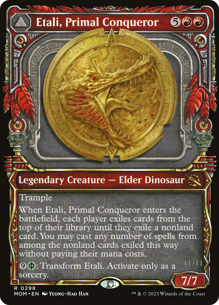 Etali, Primal Conqueror (Showcase) (MOM-298) - March of the Machine: (Showcase) Foil