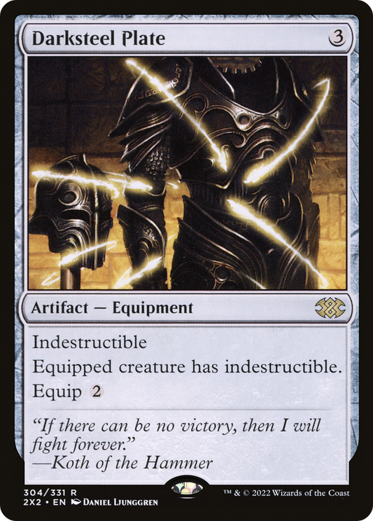 Darksteel Plate (2X2-304) - Double Masters 2022 Foil