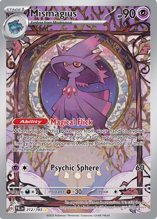 Mismagius 212/193  - Holofoil SV02 Paldea Evolved - Illustration Rare