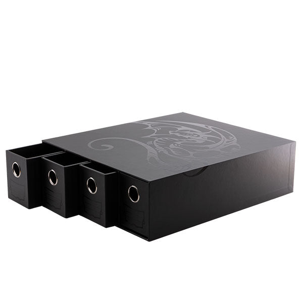 Dragon Shield Card Storage: Fortress- Horizontal- 4-Card Drawers- Black (620+ per drawer)