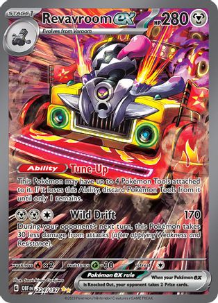 Revavroom ex 224/197  - Holofoil SV03 Obsidian Flames - Special Illustration Rare