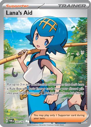 Lana's Aid 207/167  - Holofoil SV06 Twilight Masquerade - Ultra Rare