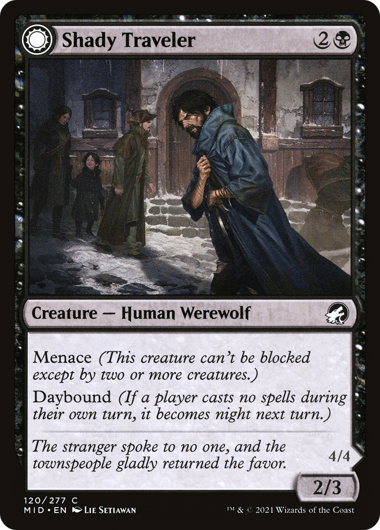 Shady Traveler (MID-120) - Innistrad: Midnight Hunt: (Double Faced Transform)