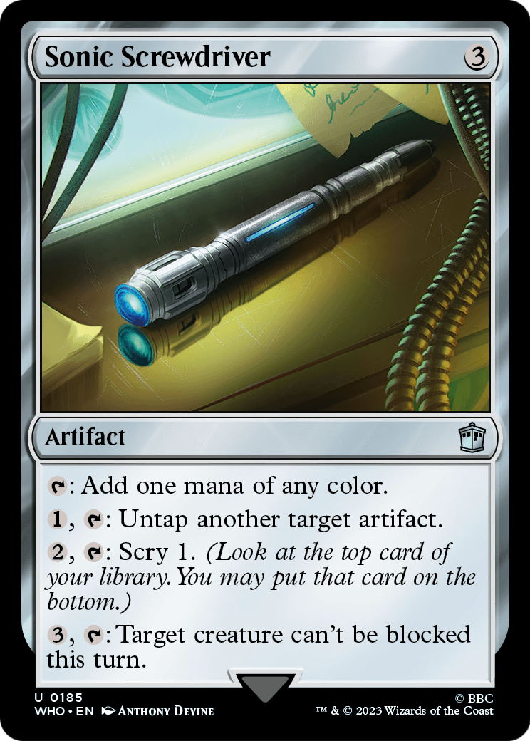 Sonic Screwdriver (0185) (WHO-185) - Doctor Who Foil