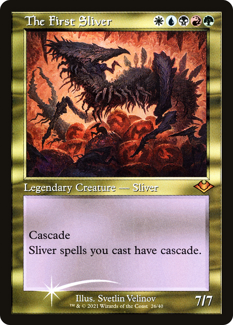 The First Sliver (Retro Frame) (MH1-026) - Modern Horizons 1 Timeshifts Etched Foil