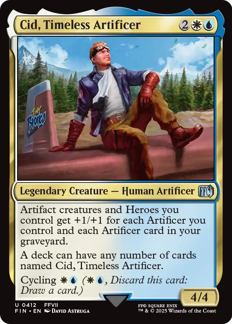 Cid, Timeless Artificer (0412) (FIN-412) - FINAL FANTASY Foil