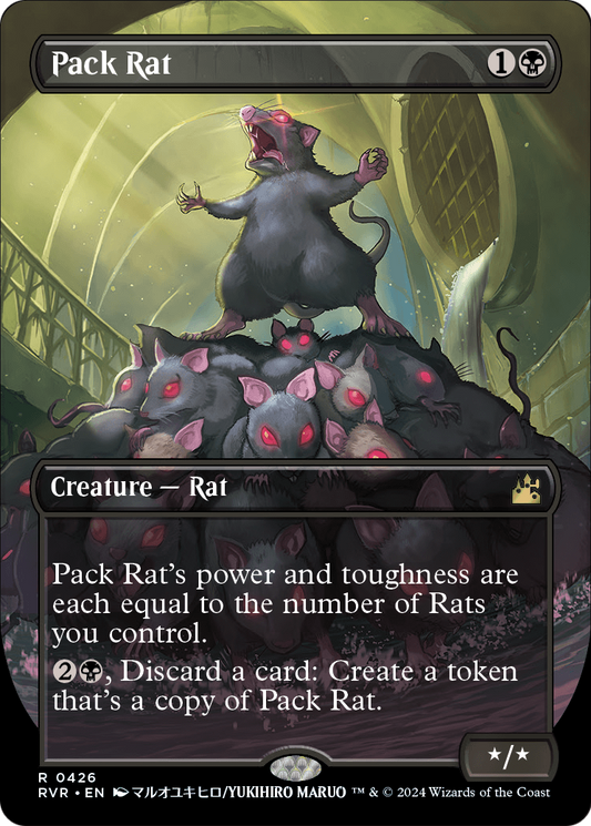 Pack Rat (Anime Borderless) (RVR-426) - Ravnica Remastered Foil