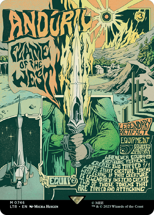Anduril, Flame of the West (Borderless Poster) (LTR-746) - The Lord of the Rings: Tales of Middle-earth