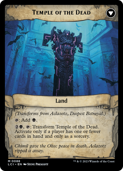 Aclazotz, Deepest Betrayal (LCI-088) - The Lost Caverns of Ixalan Foil