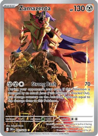Zamazenta 201/182  - Holofoil SV10 Destined Rivals - Illustration Rare