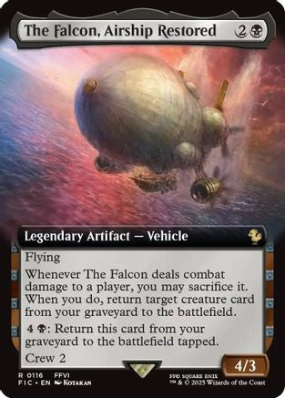 The Falcon, Airship Restored (Extended Art) (FIC-116) - Commander: FINAL FANTASY Foil