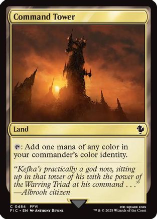 Command Tower (0484) (Surge Foil) (FIC-484) - Commander: FINAL FANTASY Foil