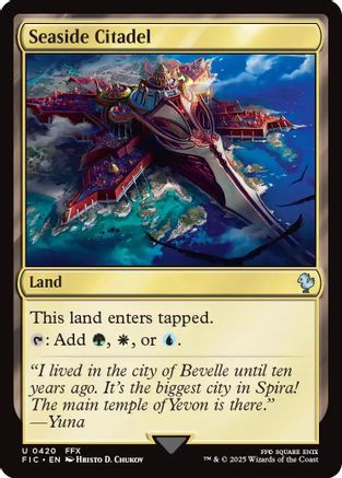Seaside Citadel (Surge Foil) (FIC-420) - Commander: FINAL FANTASY Foil