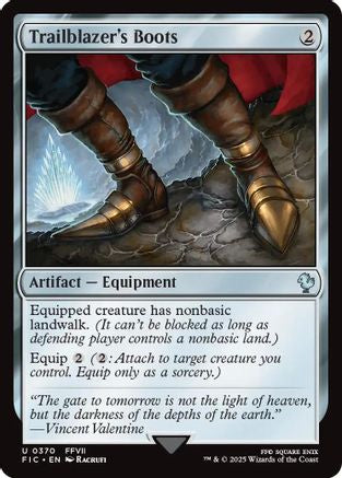 Trailblazer's Boots (Surge Foil) (FIC-370) - Commander: FINAL FANTASY Foil