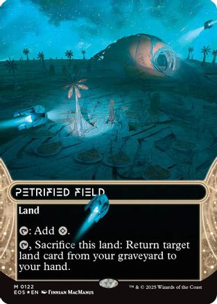 Petrified Field (0122) (Borderless) (Galaxy Foil) (EOS-122) - Edge of Eternities: Stellar Sights Foil